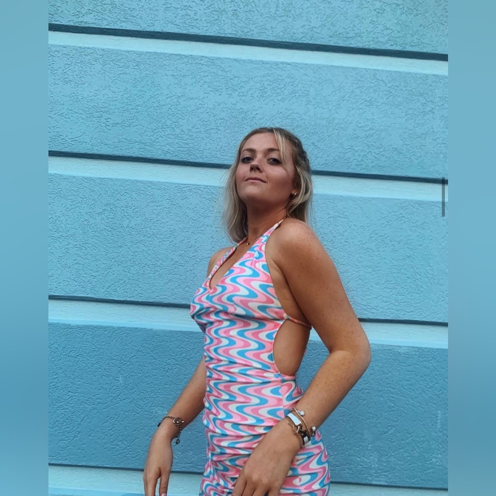 Frankie’s Bikinis Wildflower Dev Terry Mini Dress